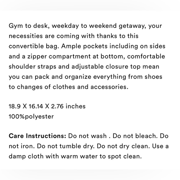 Beyond Yoga Convertible Backpack - Picture 4 of 7